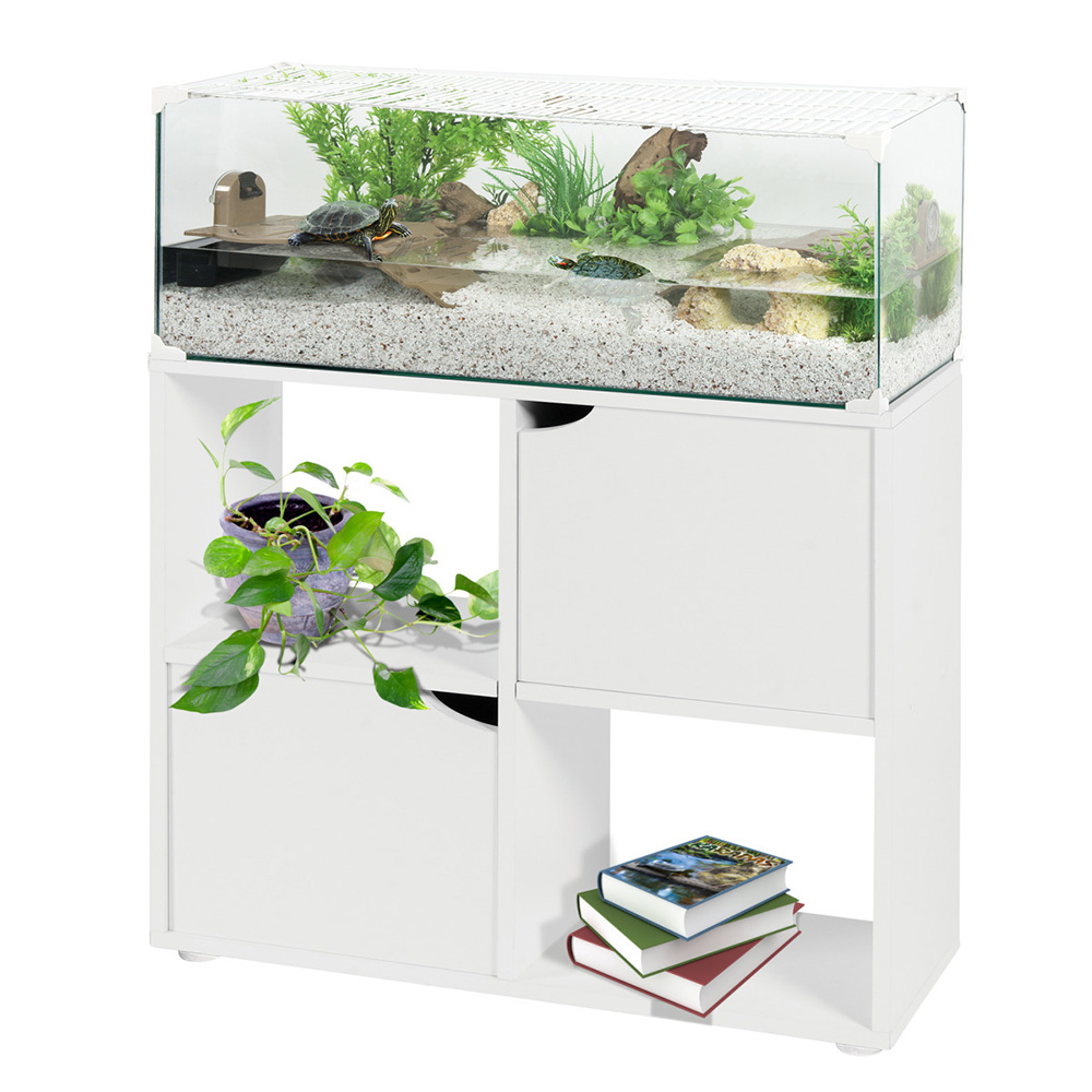 Zolux Karapas Aqua Pro 50 - Akwaterrarium dla Żółwia Wodnego 50x25x20cm, Białe.jpg